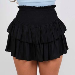 Ruffled Black skirt